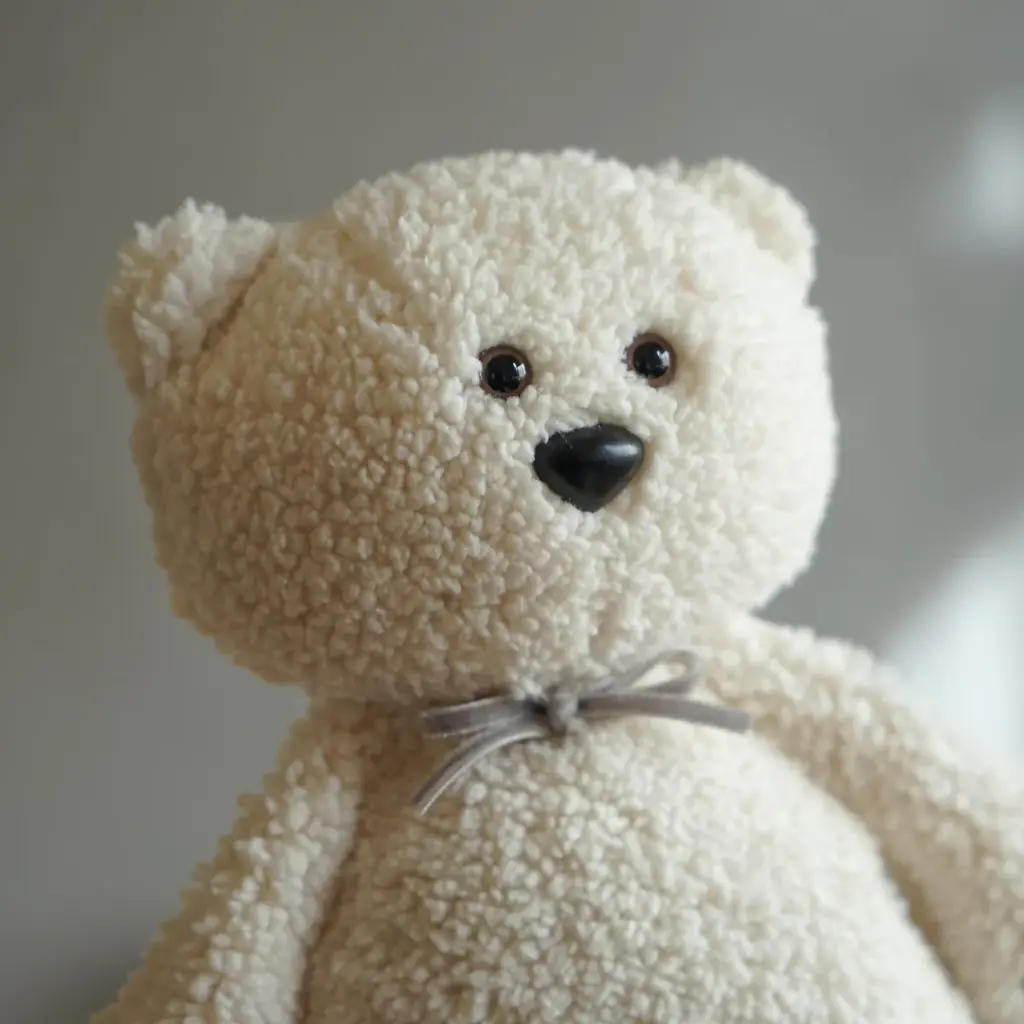 10mois×Kanoco、さくらんぼ種入りのしろくまぬいぐるみ発売