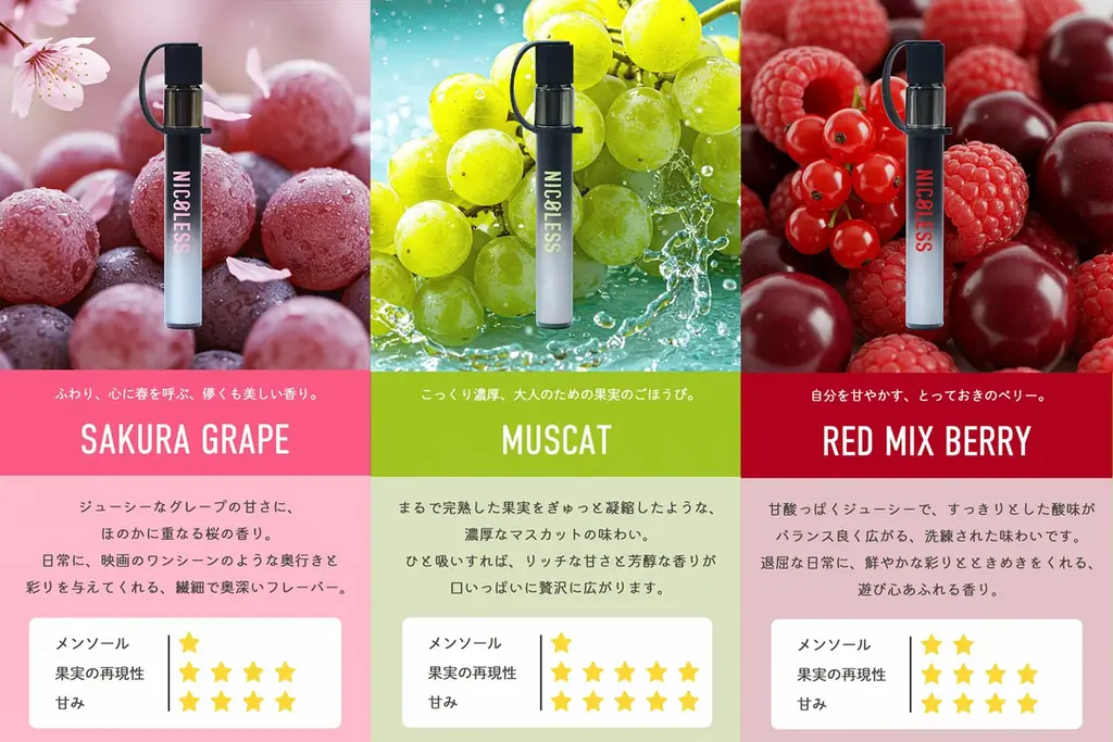 累計販売238万本突破！ニコチン0・使い切りVAPE人気シリーズから「NICOLESS VAPE 2」新登場 画像 3