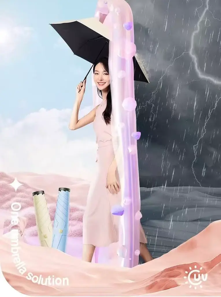 490円/個　激安　中国工場から直販晴雨兼用折りたたみ傘　スマホより軽い超軽量傘　スマホより軽い超軽量傘 画像 10