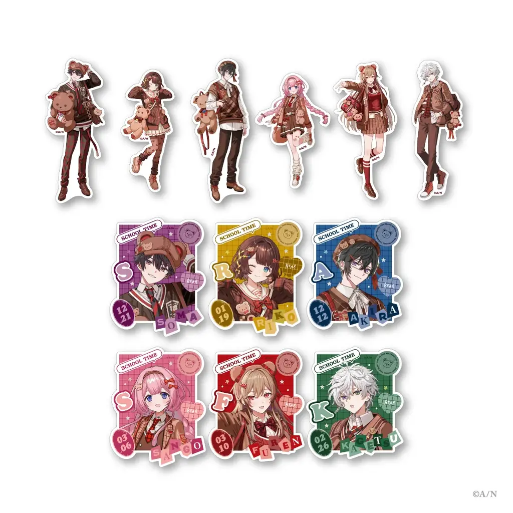 にじさんじから「Beary School Time」グッズの販売が決定！2025年9月19日(金)12時から販売開始！ 画像 3