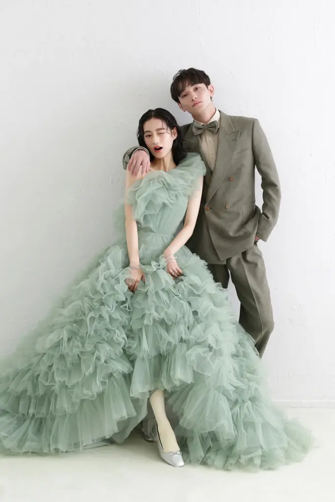 【NEW】aim札幌店より話題の新作グリーンドレスを使用したピュアな最新ウェディングフォトをリリース 画像 4