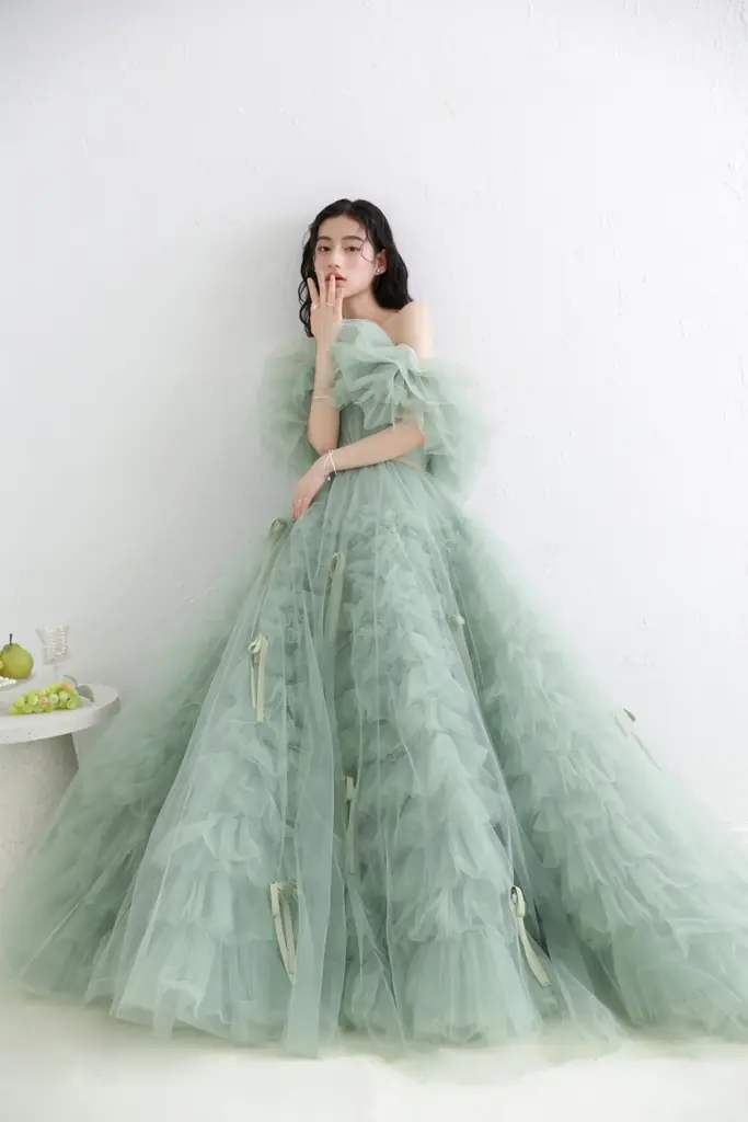 【NEW】aim札幌店より話題の新作グリーンドレスを使用したピュアな最新ウェディングフォトをリリース 画像 5