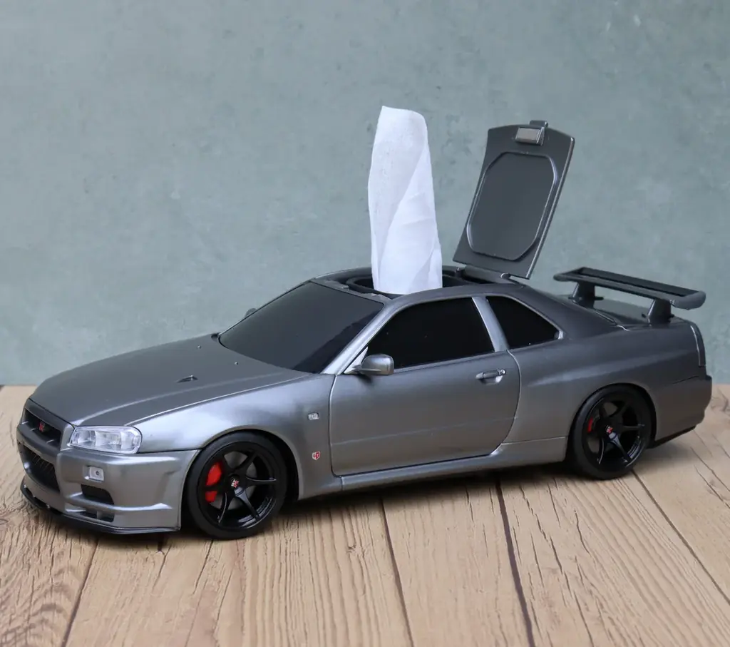 スカイラインGT-R（BNR34）型ウェットティッシュケースに新色登場