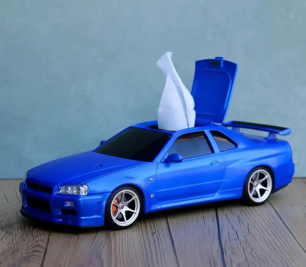 ◎「日産スカイラインGT-R（BNR34）」型ウェットティッシュケースの新色が「丹波屋栃木くらしっく」で取扱開始！ 画像 4