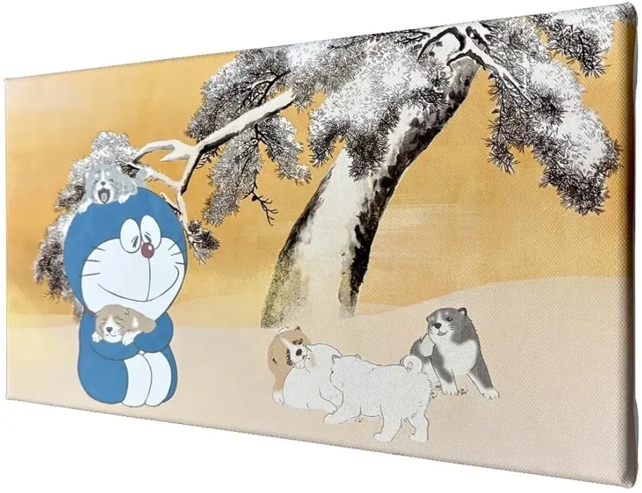 『映画ドラえもん のび太の絵世界物語』名画アートシリーズ第四弾！現在開催中の「映画ドラえもんの世界展」で先行販売されていたファブリックボード3作品が版三オンラインショップに登場 画像 4