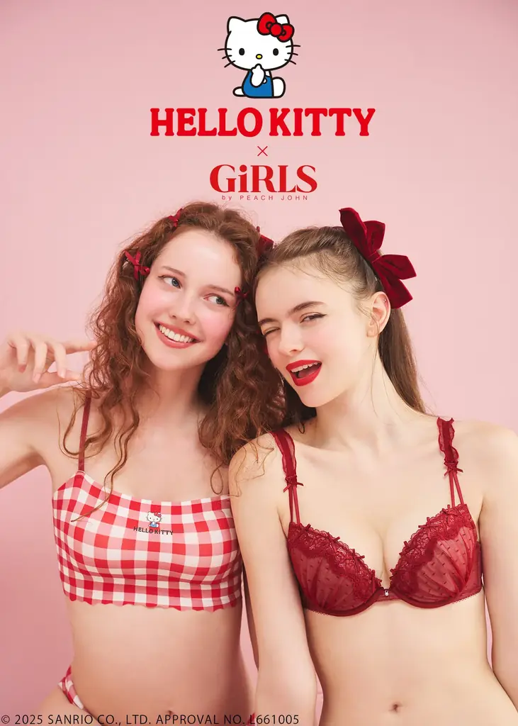 9月24日発売｜GiRLS by PEACH JOHN×ハローキティの新作コレクション
