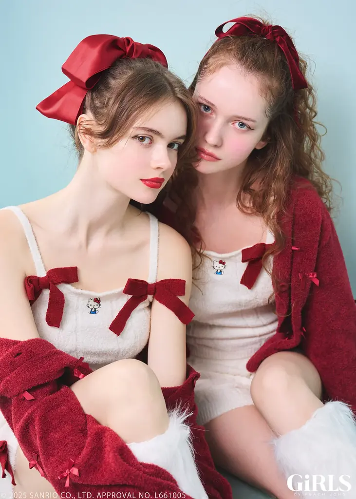 GiRLS by PEACH JOHNが『HELLO KITTY（ハローキティ）』とのコラボレーションコレクションを9月24日(水)に発売！ランジェリーやルームウェアなど多数ラインナップ。 画像 12