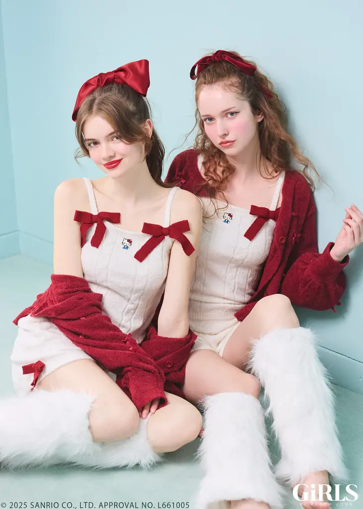 GiRLS by PEACH JOHNが『HELLO KITTY（ハローキティ）』とのコラボレーションコレクションを9月24日(水)に発売！ランジェリーやルームウェアなど多数ラインナップ。 画像 13