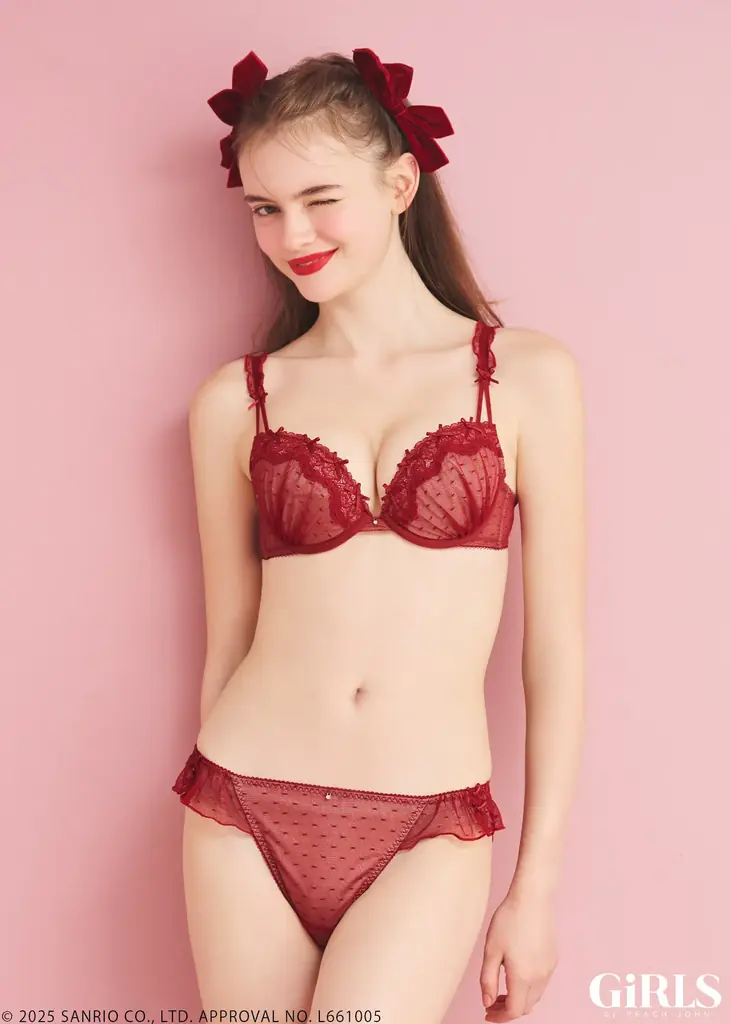 GiRLS by PEACH JOHNが『HELLO KITTY（ハローキティ）』とのコラボレーションコレクションを9月24日(水)に発売！ランジェリーやルームウェアなど多数ラインナップ。 画像 3
