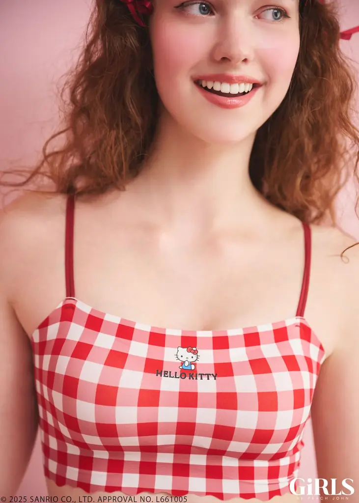 GiRLS by PEACH JOHNが『HELLO KITTY（ハローキティ）』とのコラボレーションコレクションを9月24日(水)に発売！ランジェリーやルームウェアなど多数ラインナップ。 画像 9