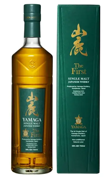 山鹿蒸溜所「シングルモルトジャパニーズウイスキー山鹿ザ・ファースト」2025年10月4日全国発売 画像 1
