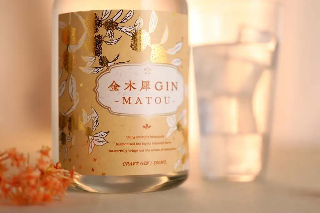 金木犀の生の花から香りを抽出したクラフトジン「金木犀GIN -MATOU-」を販売開始 画像 4