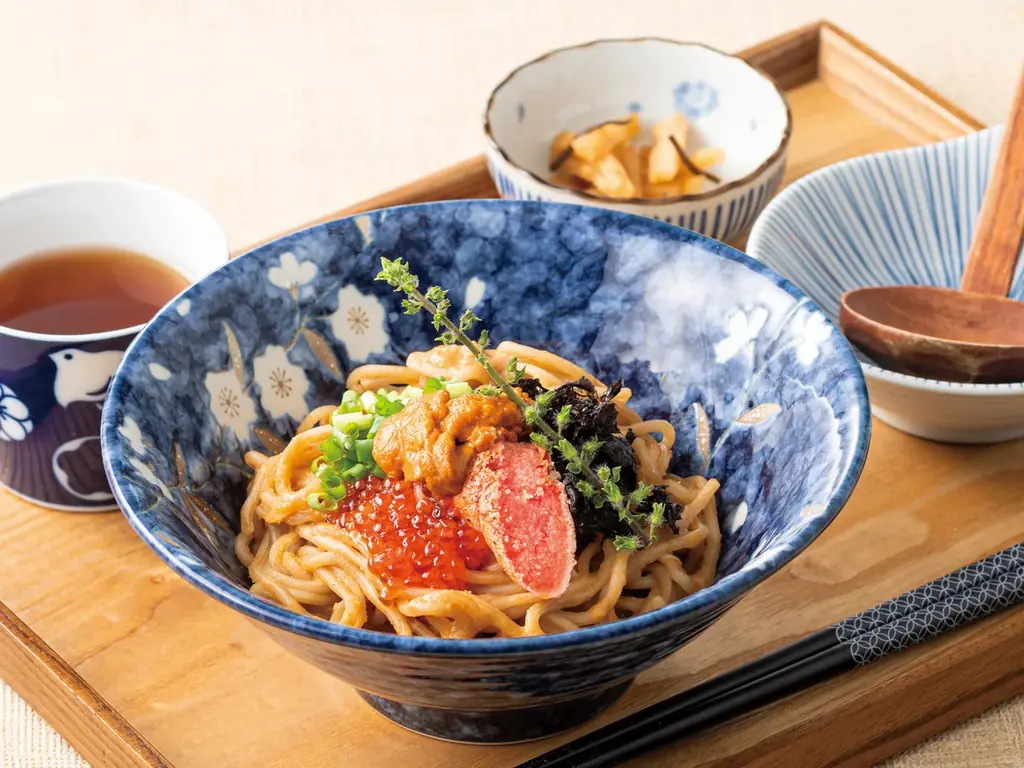 【秋のご褒美】海の幸を贅沢に「雲丹といくらのたらこスパゲティ」東京たらこスパゲティに新登場！ 画像 2