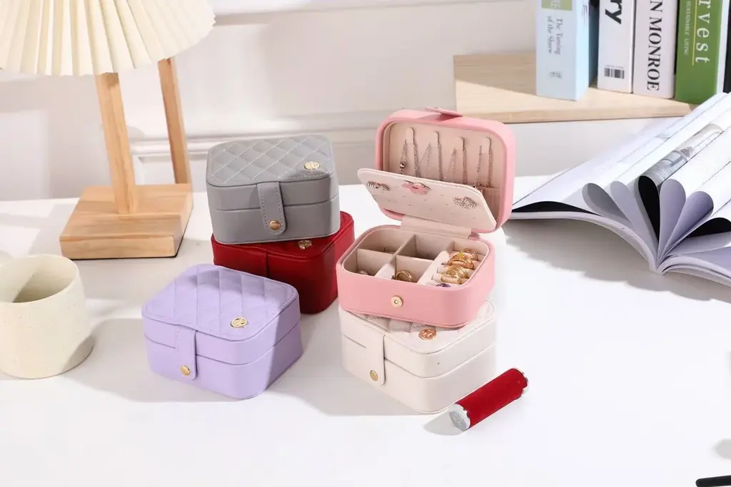 ジュエリーボックス　激安中国工場 ピアスケース イヤリング 収納 御社LOGOプリント、金箔押し、プレート可 ジュエリーケース 持ち運び プレゼント お祝い　新規取引募集を開始いたしました 画像 14