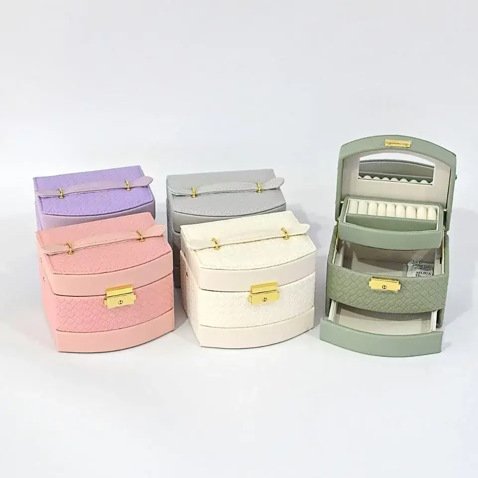 ジュエリーボックス　激安中国工場 ピアスケース イヤリング 収納 御社LOGOプリント、金箔押し、プレート可 ジュエリーケース 持ち運び プレゼント お祝い　新規取引募集を開始いたしました 画像 5