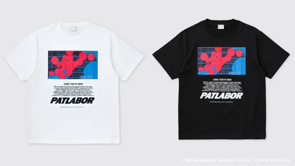 【全ラインナップ発表】リバイバル上映記念『機動警察パトレイバー』× FCW コラボTシャツ 1週間限定EC受注販売！ 画像 2