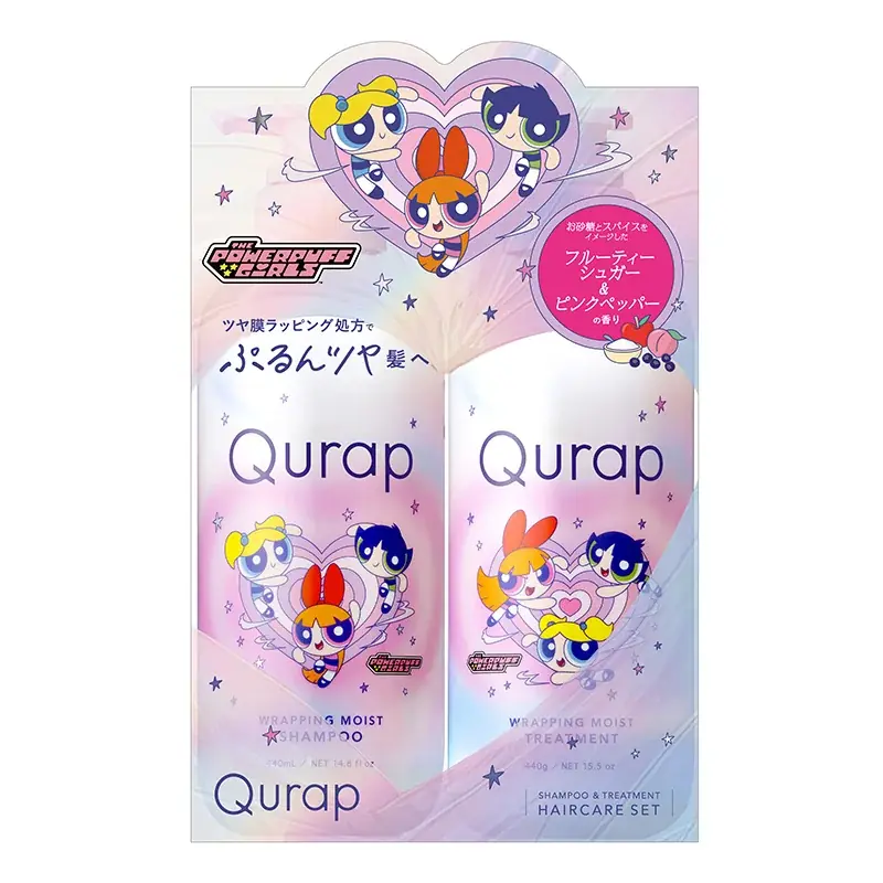 【初コラボ】パワーパフ ガールズ ✕Qurap のヘアケアアイテムが11月1日限定発売 「りんごセラミド」等の美容液成分*により、ぷるんツヤ髪に！フルーティーシュガー＆ピンクペッパーの香り 画像 8