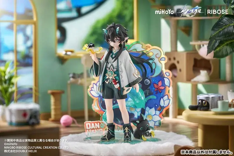 大人気ゲーム『崩壊：スターレイル』より、ちびねこシリーズフィギュア第三弾「丹恒・飲月 Ver.」フィギュアが登場。 画像 1