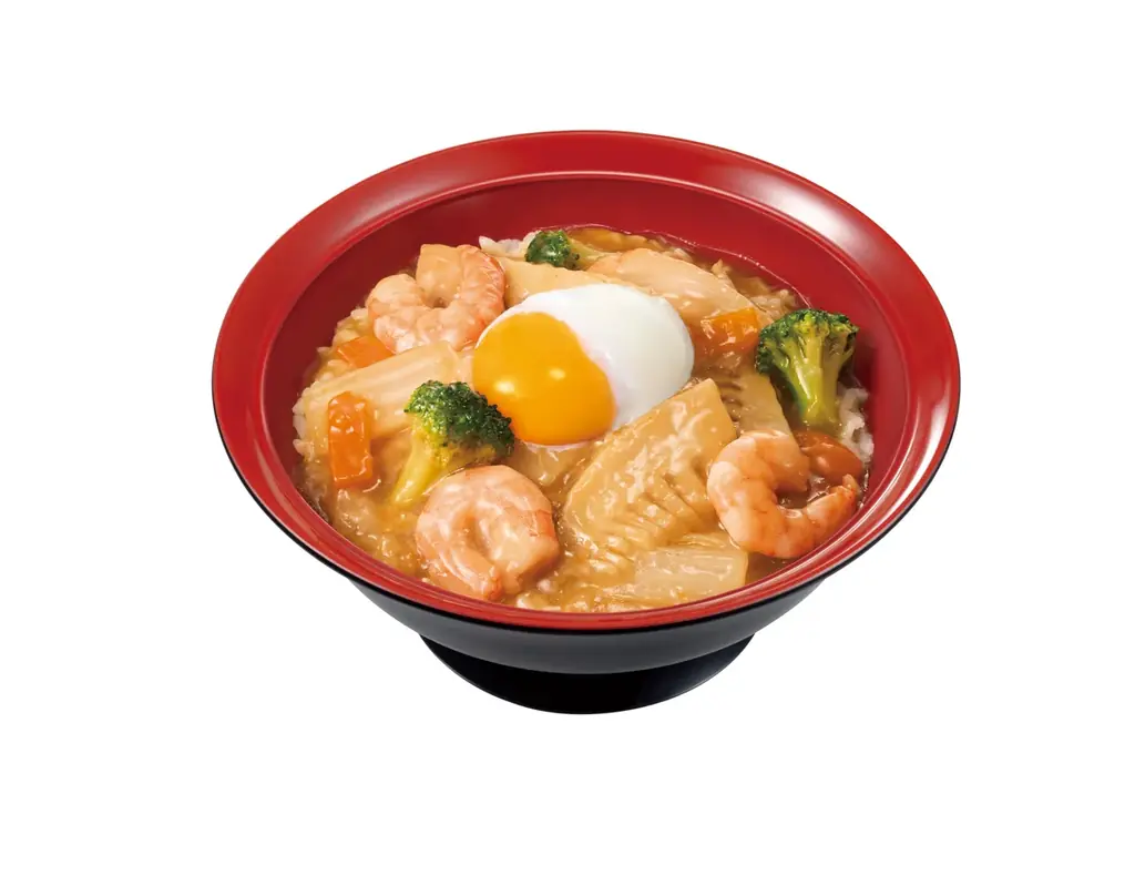 【すき家】ごま油の香りとエビのぷりぷり食感がたまらない！すき家が具材たっぷりの「エビ中華丼」を発売！ 画像 4