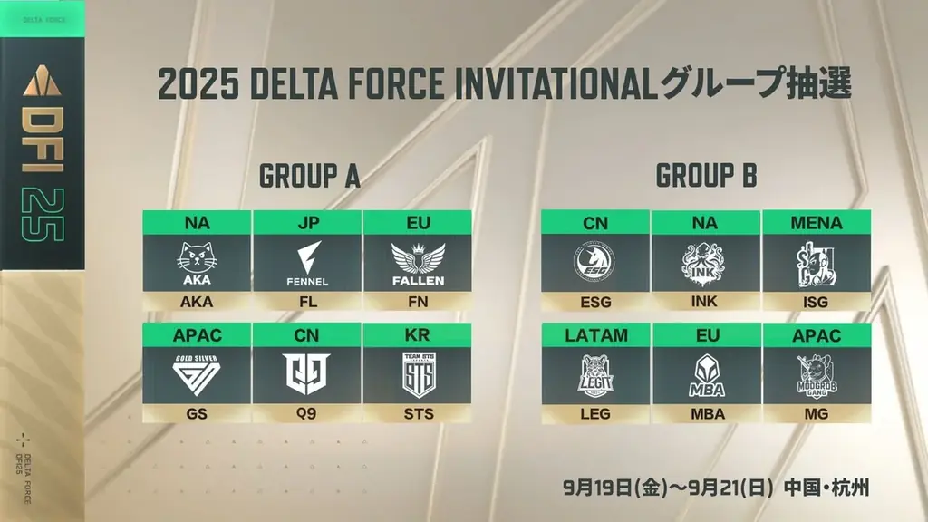 『Delta Force Invitational 2025』杭州にて開幕！賞金総額50万ドル（約7,300万円）を懸け、世界トップ12チームが激突 画像 2