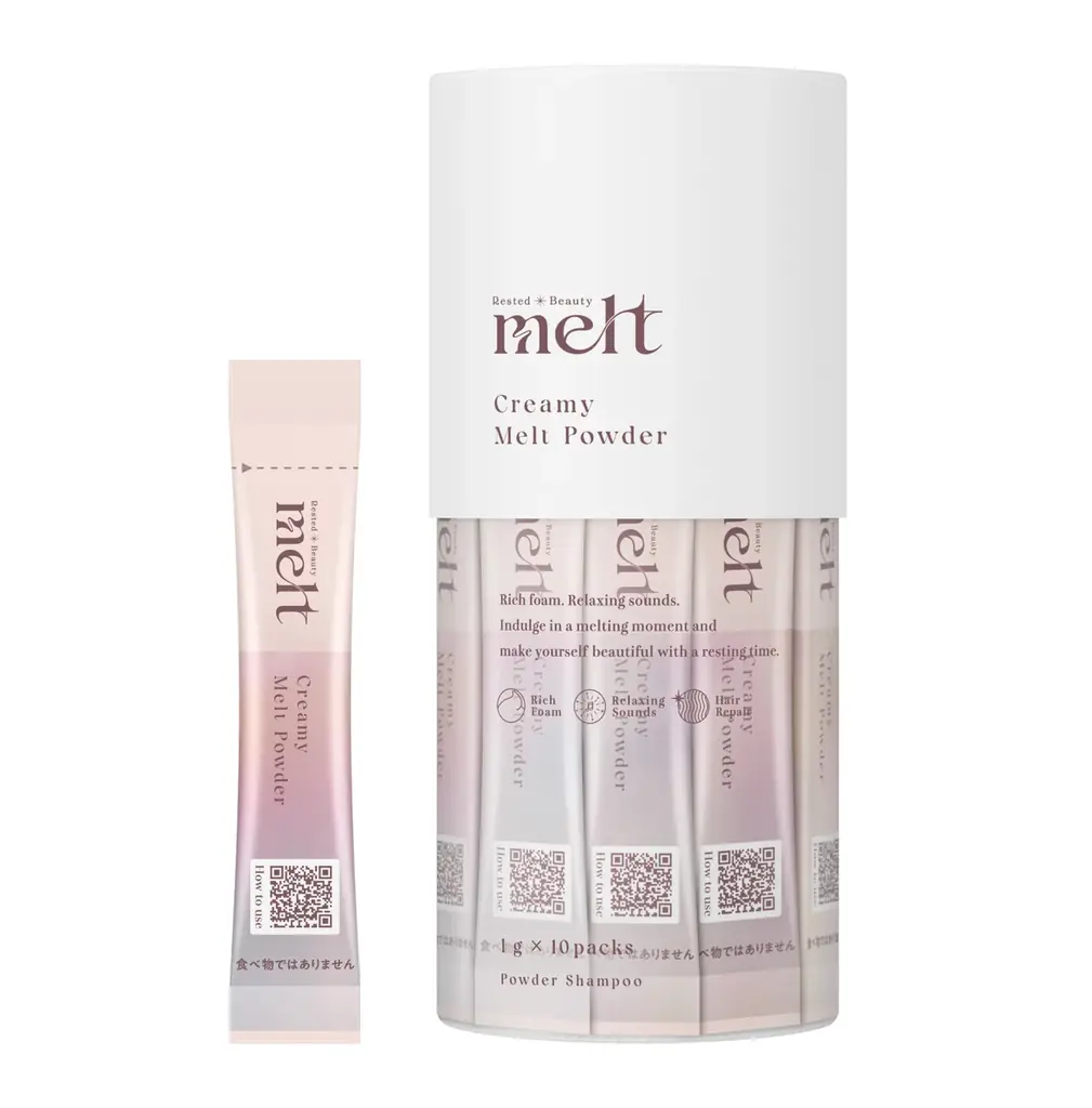 花王「melt（メルト）」の生炭酸＊パウダー、改良新発売　とろふわ泡もち200％＊1！ 蓄積汚れ＊2 でゴワついた髪もすっきり 画像 2
