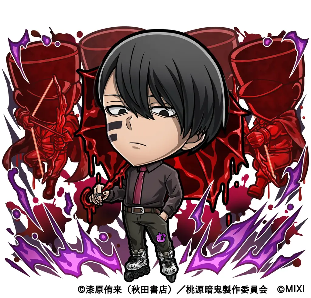 コミックス400万部突破TVアニメ『桃源暗鬼』が初のゲームアプリコラボ！『コトダマン』とのコラボイベントを9月24日（水）より開催 画像 3