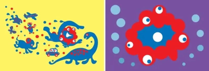 大阪・関西万博「ミャクミャク」のデザイナー山下 浩平氏が手がける初の公式絵本、フェリシモ出版より発売決定～構想3年、「誕生の物語」を全編描き下ろし、デザイン解説図録とオリジナルポストカード付き～ 画像 6