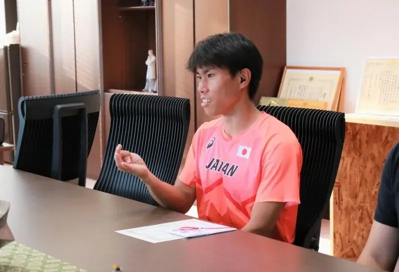 【岡山大学】岡山大学陸上競技部の石本龍一朗さん「岡山大学学生スポーツ賞（国際スポーツ賞）」を受賞 画像 2