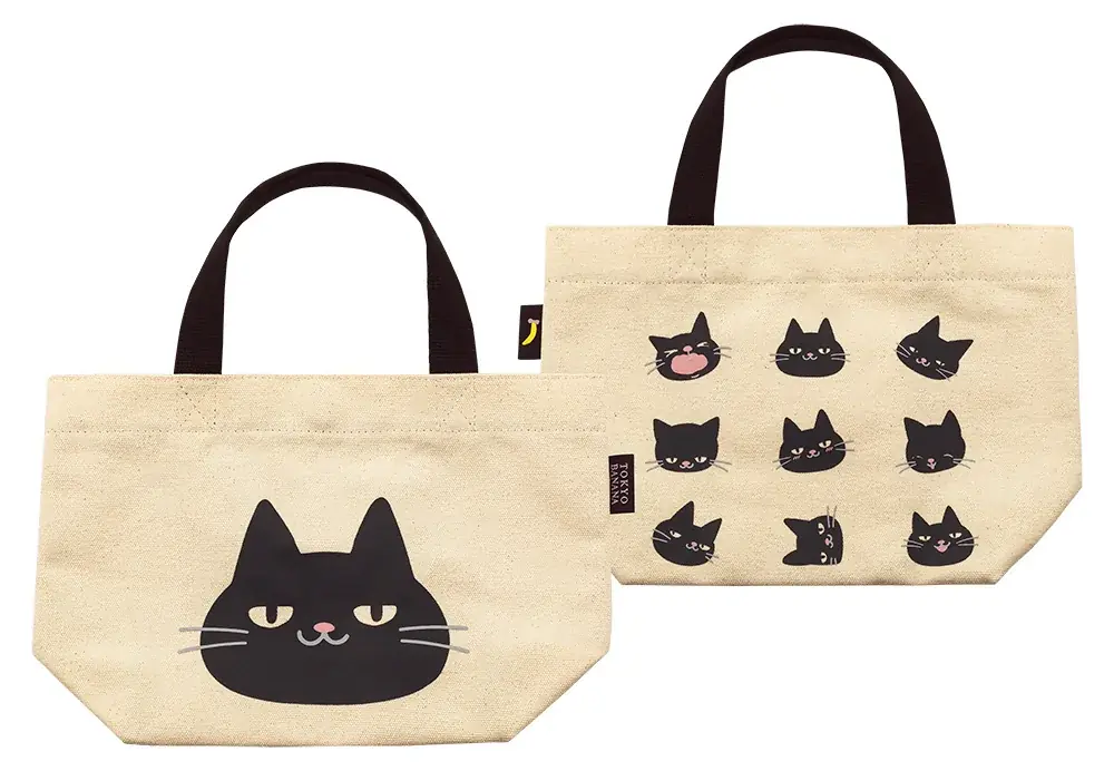 秋冬限定『東京ばな奈ぶにゃんこ』がやってくる！今年は新作グッズが大充実。表情豊かな総柄エコバッグに、“もちもち”フェイスマスコットなど全7種 画像 14