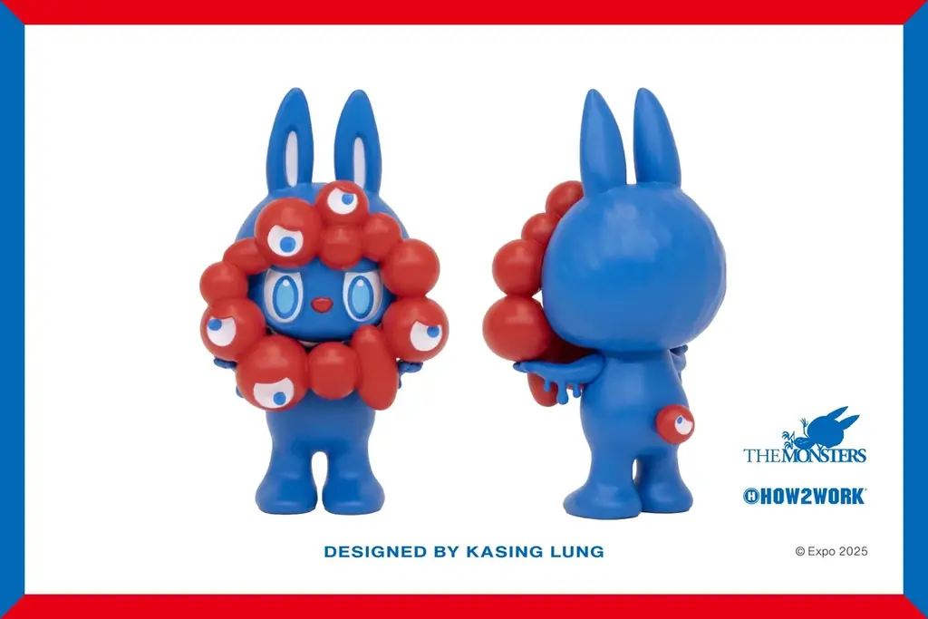 世界的大人気キャラクター「ラブブ」と、「ミャクミャク」が夢のコラボレーション！大阪・関西万博 会場内オフィシャルストアにオリジナルフィギュアが登場！ 画像 1
