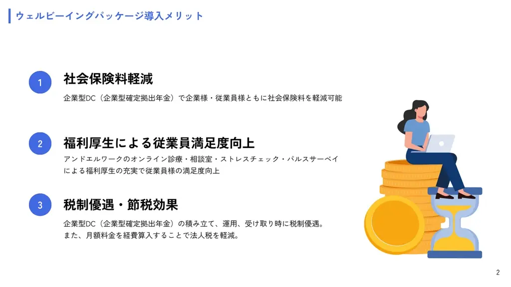 アンドエル株式会社と株式会社アーリークロス、ウェルビーイングパッケージを共同提供開始 画像 2