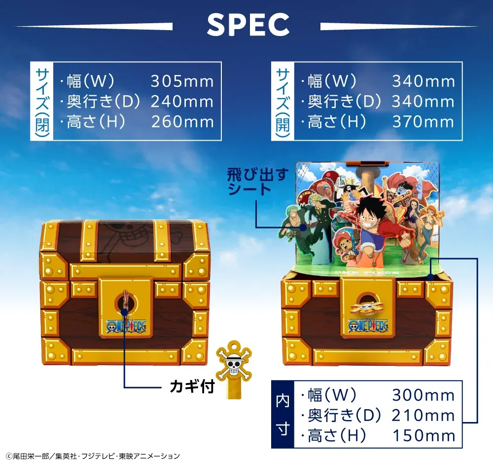ギフトゥール【宝箱】から『ONE PIECE』オリジナル限定デザインの宝箱が新登場！ 画像 6