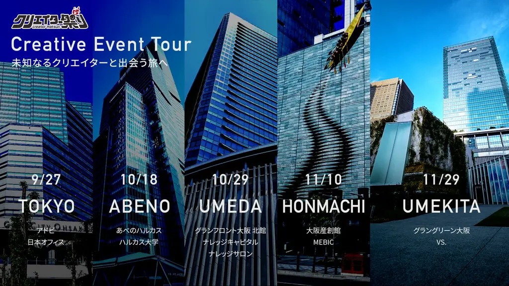 大阪・うめきた発、関西の未来を切り拓く招待制クリエイティブパーティ「Creatism Junction」 #クリエイター祭り 10周年特別企画 11月29日（土）開催決定 画像 2