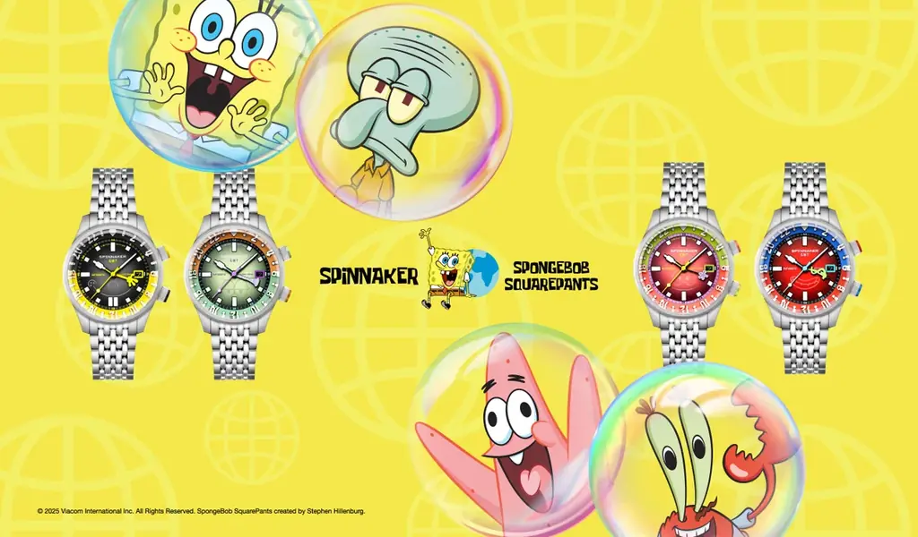 陽気な時計！SPINNAKERのスポンジ・ボブ コラボレーション最新作は「陽気な笑顔」！BRADNER GMT AUTOMATIC BUBBLY GRINS LIMITED EDITION発売！ 画像 1