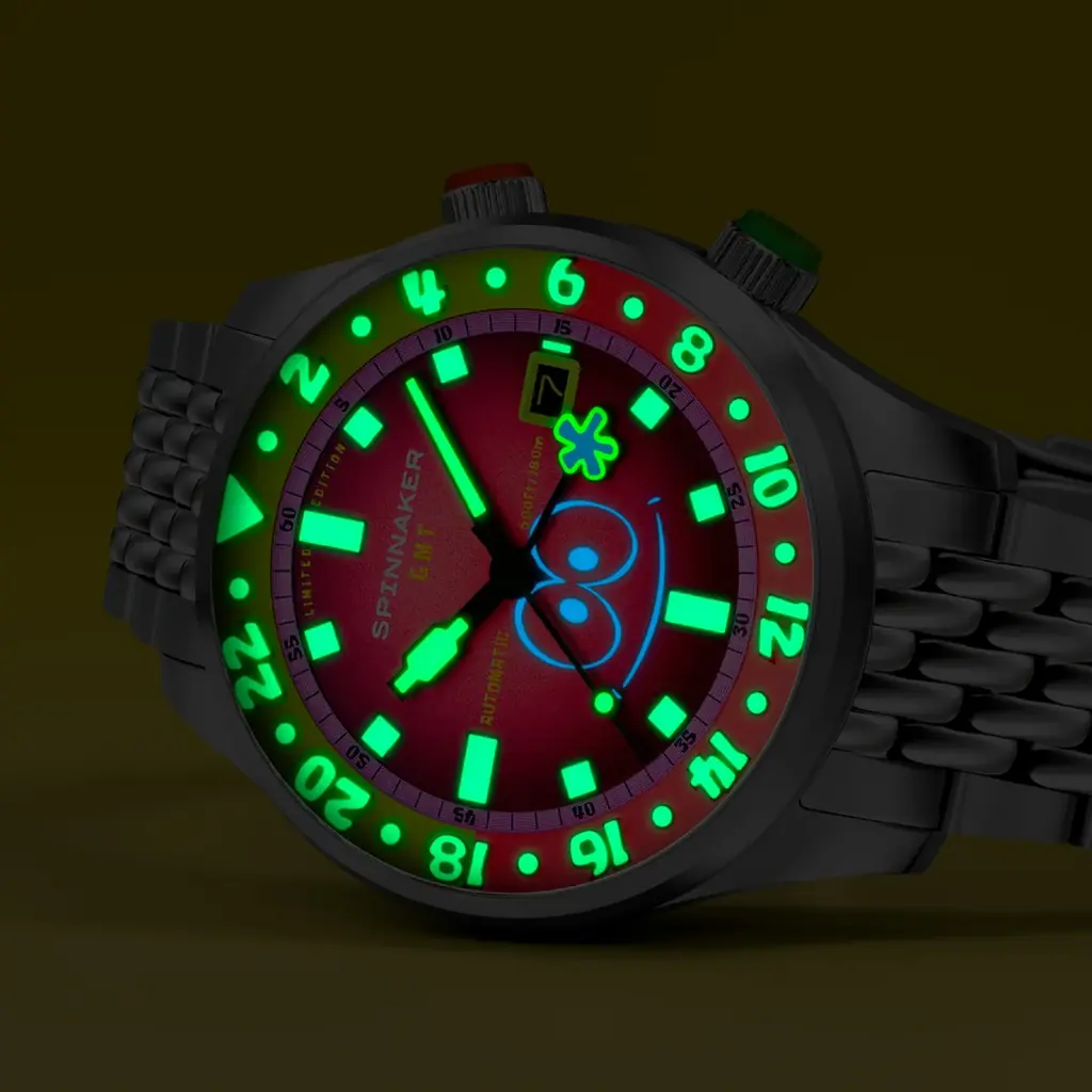 陽気な時計！SPINNAKERのスポンジ・ボブ コラボレーション最新作は「陽気な笑顔」！BRADNER GMT AUTOMATIC BUBBLY GRINS LIMITED EDITION発売！ 画像 10