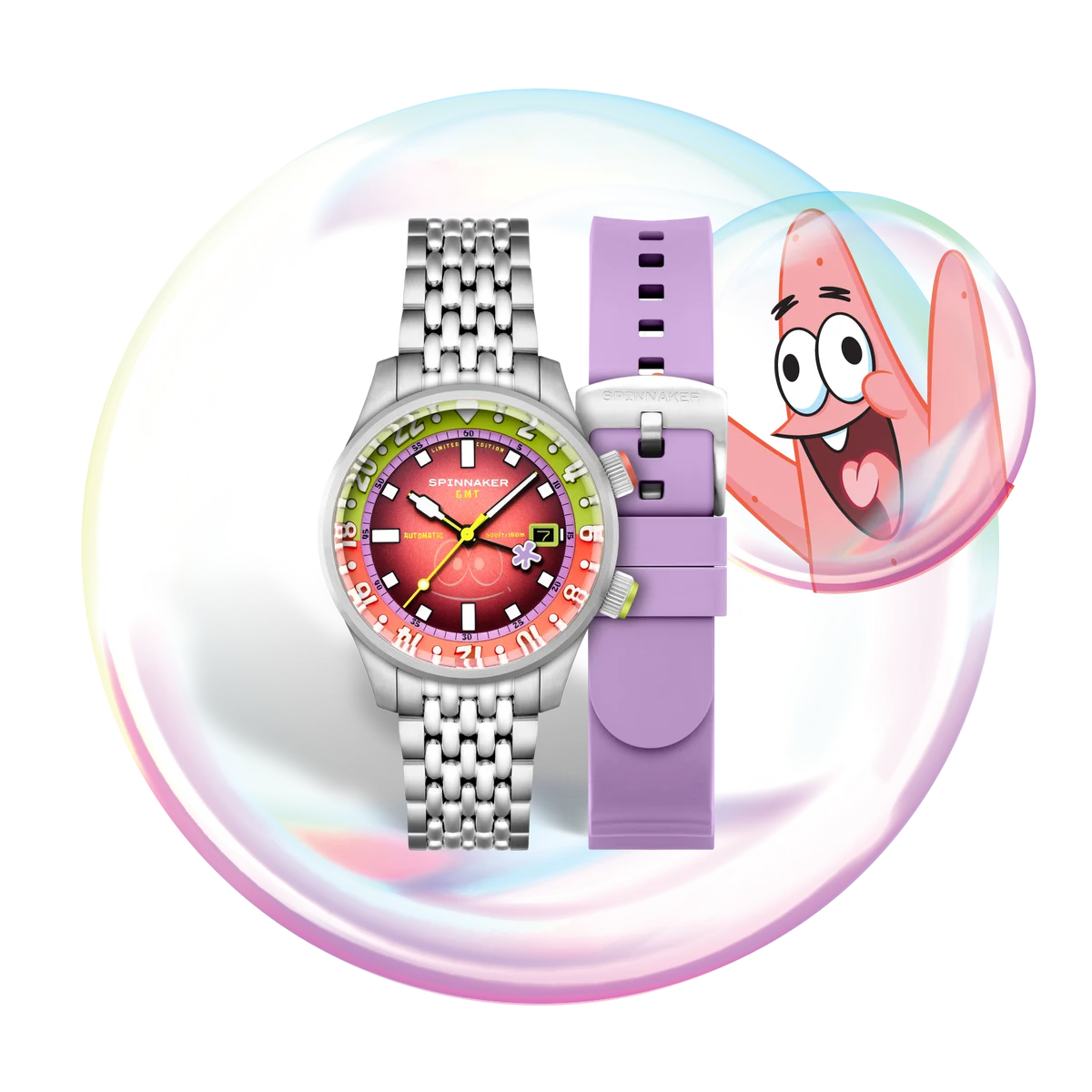 陽気な時計！SPINNAKERのスポンジ・ボブ コラボレーション最新作は「陽気な笑顔」！BRADNER GMT AUTOMATIC BUBBLY GRINS LIMITED EDITION発売！ 画像 27