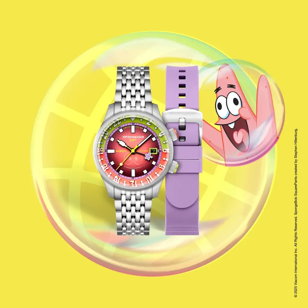 陽気な時計！SPINNAKERのスポンジ・ボブ コラボレーション最新作は「陽気な笑顔」！BRADNER GMT AUTOMATIC BUBBLY GRINS LIMITED EDITION発売！ 画像 6