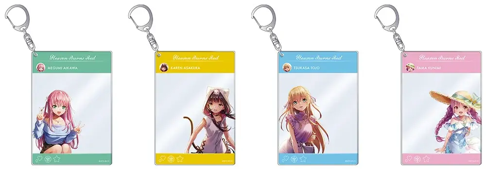 3.5周年を迎えた人気作『ヘブンバーンズレッド』から、逢川めぐみや朝倉可憐たちが名所を訪れる描き下ろしイラストのグッズが、9月27日発売！　アニメイトでは特典がもらえるフェアも開催!! 画像 3