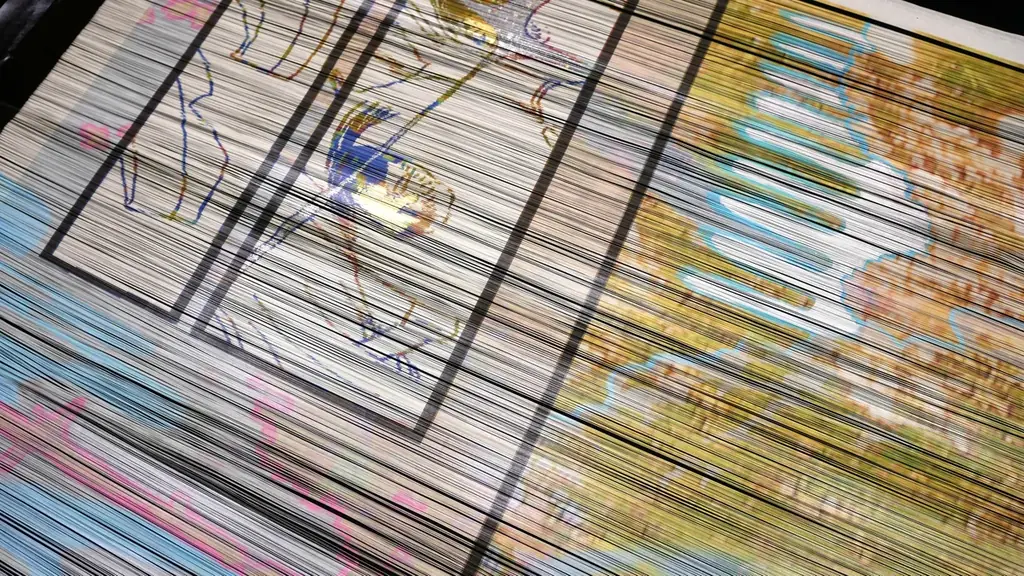 西陣織の希少技術『引箔』でMANGAを織る｜新作『ひゅらん。』EXPO2025で発表 画像 2