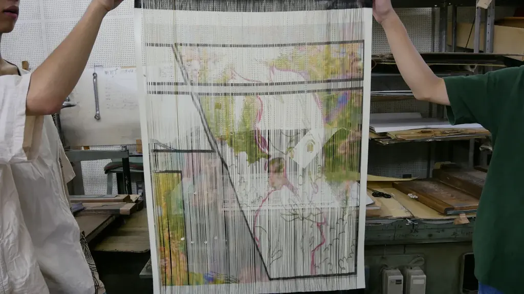 西陣織の希少技術『引箔』でMANGAを織る｜新作『ひゅらん。』EXPO2025で発表 画像 4