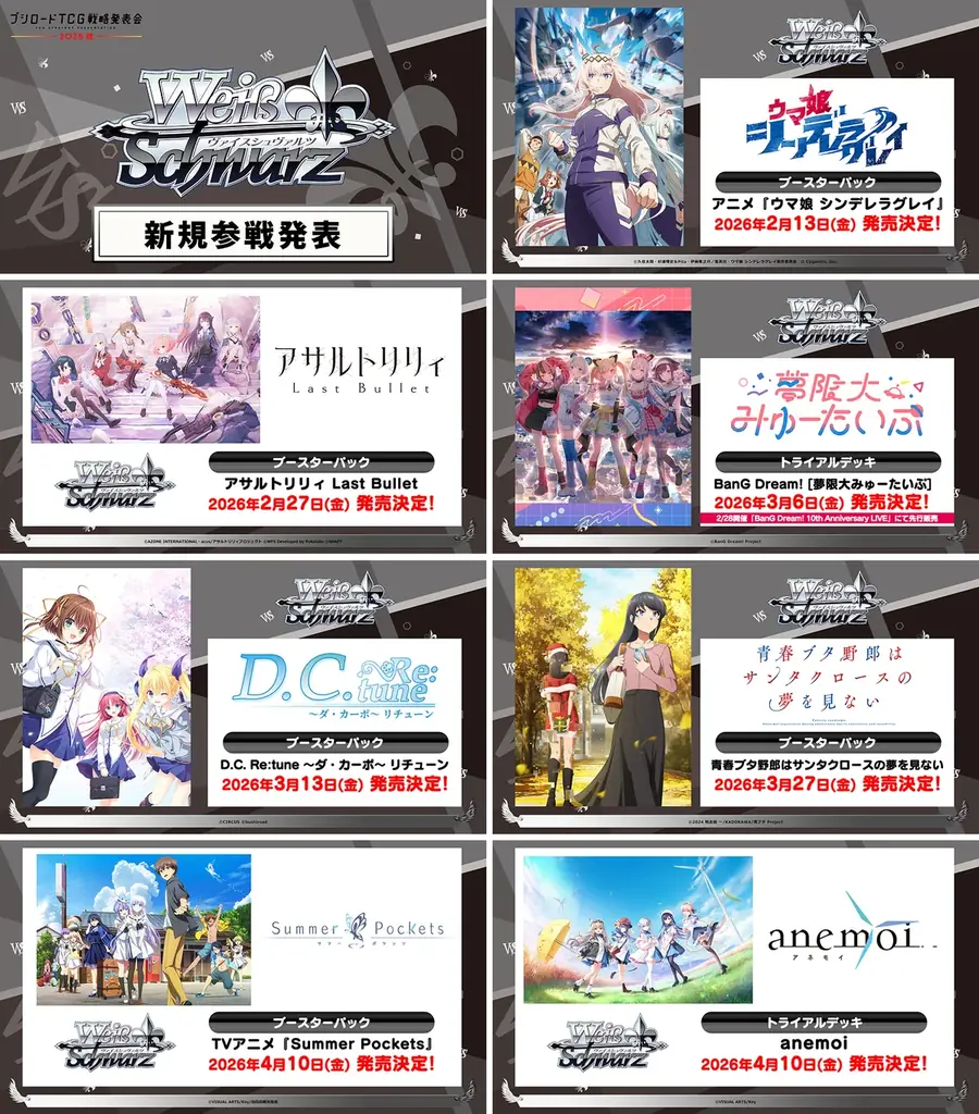 『ブシロードTCG戦略発表会2025 秋』開催報告　(ヴァイスシュヴァルツパート) 画像 3