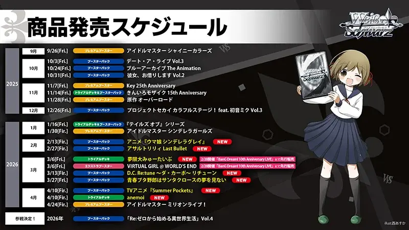 『ブシロードTCG戦略発表会2025 秋』開催報告　(ヴァイスシュヴァルツパート) 画像 5