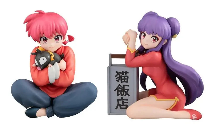 TVアニメ「らんま1/2」より「らんま」「シャンプー」が、てのひらサイズのフィギュアで登場。 画像 2