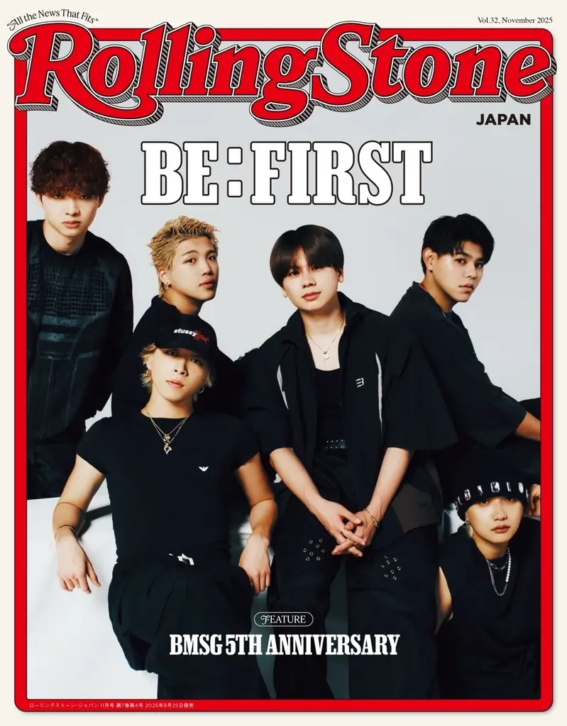 BE:FIRST表紙のRolling Stone Japan、10月中旬に重版