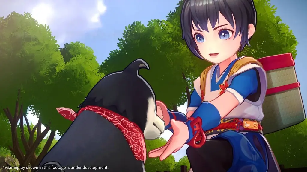 黒柴犬と共に旅するインディーゲーム『モノノケの国』TGS2025で酒吞童子バトルとほのぼの村拠点のふたつの試遊をレポート。花澤香菜CVの最新PVも公開 画像 10