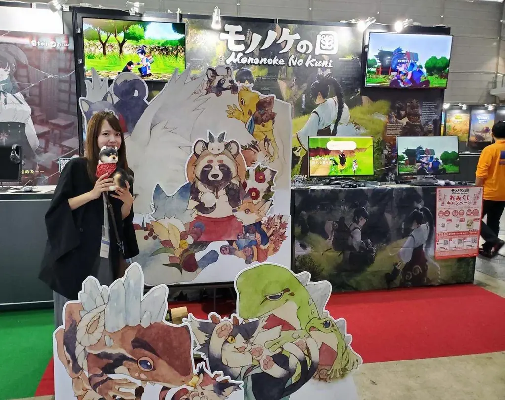 黒柴犬と共に旅するインディーゲーム『モノノケの国』TGS2025で酒吞童子バトルとほのぼの村拠点のふたつの試遊をレポート。花澤香菜CVの最新PVも公開 画像 16