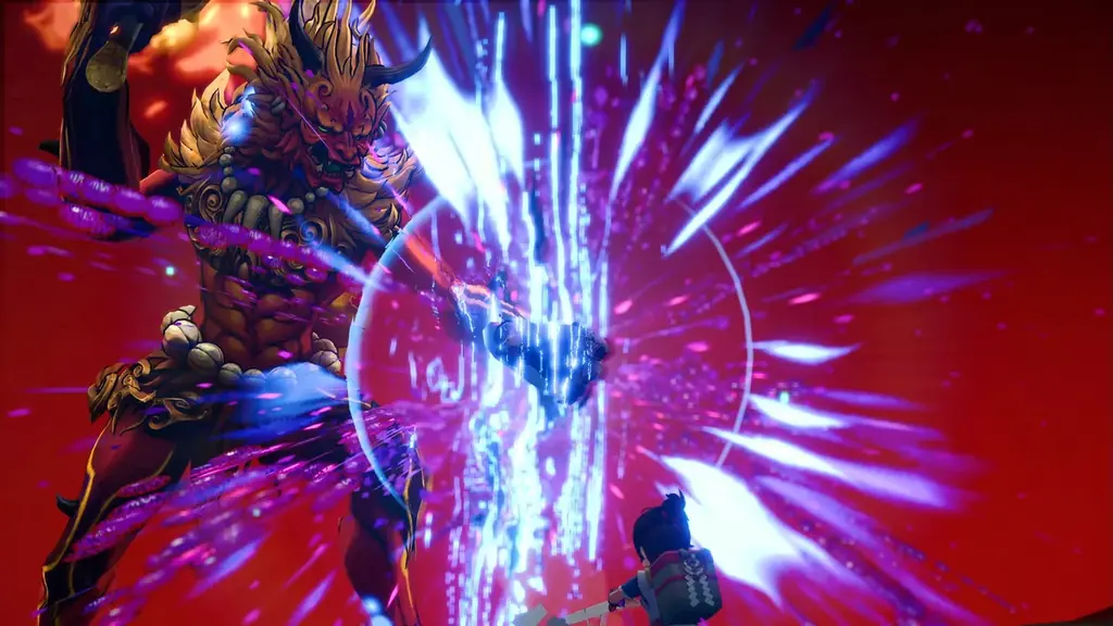 黒柴犬と共に旅するインディーゲーム『モノノケの国』TGS2025で酒吞童子バトルとほのぼの村拠点のふたつの試遊をレポート。花澤香菜CVの最新PVも公開 画像 3