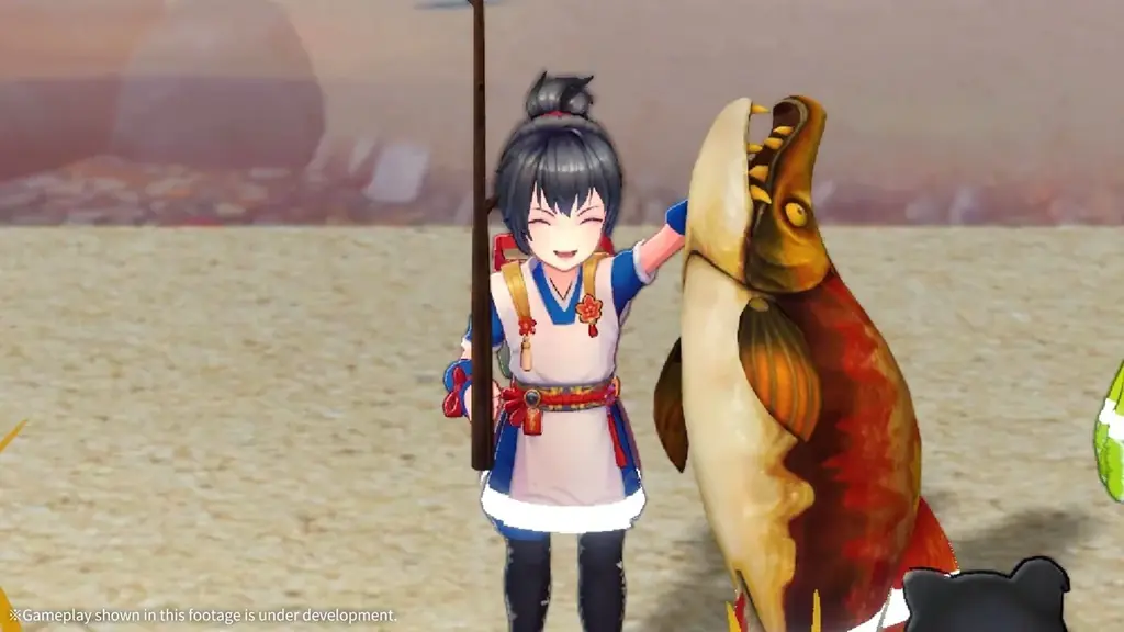 黒柴犬と共に旅するインディーゲーム『モノノケの国』TGS2025で酒吞童子バトルとほのぼの村拠点のふたつの試遊をレポート。花澤香菜CVの最新PVも公開 画像 7