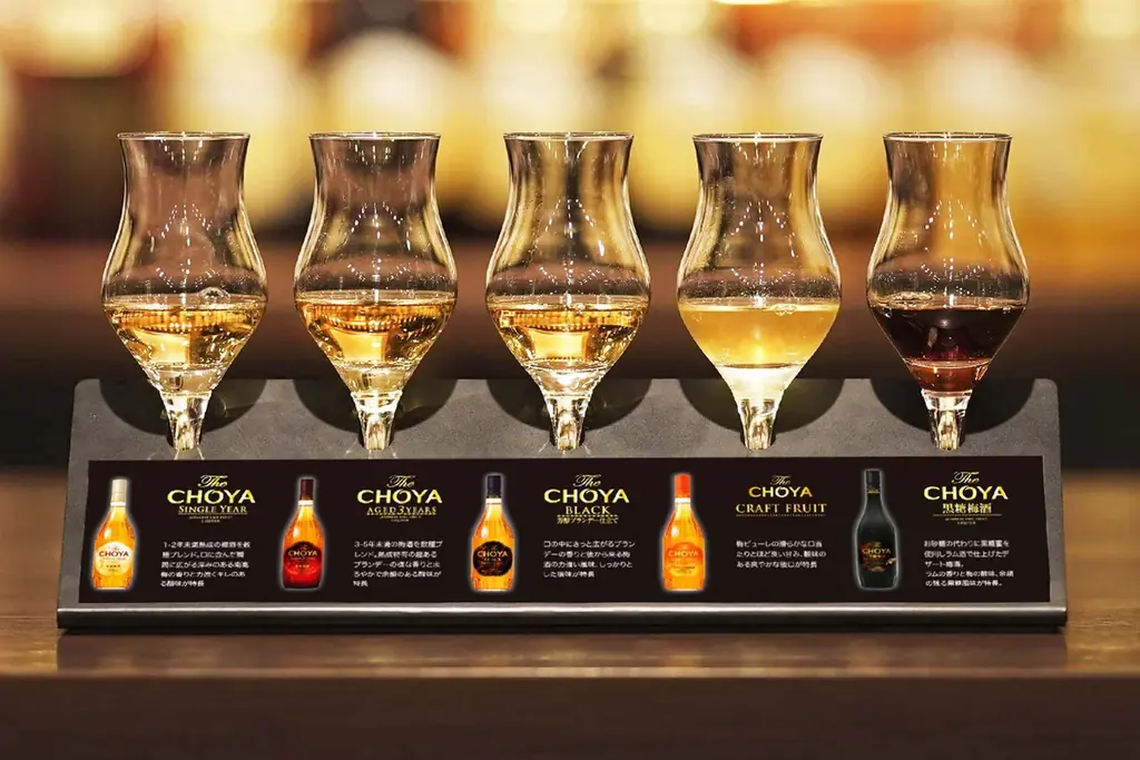 梅酒カクテル専門店「The CHOYA（ザ チョーヤ）銀座BAR」星舞う夜空をイメージした羊羹と満月を表現した完熟梅の甘露煮を一皿に、初の和菓子「梅桃乃羊羹 星空と月あかり」を10月6日新発売！ 画像 9