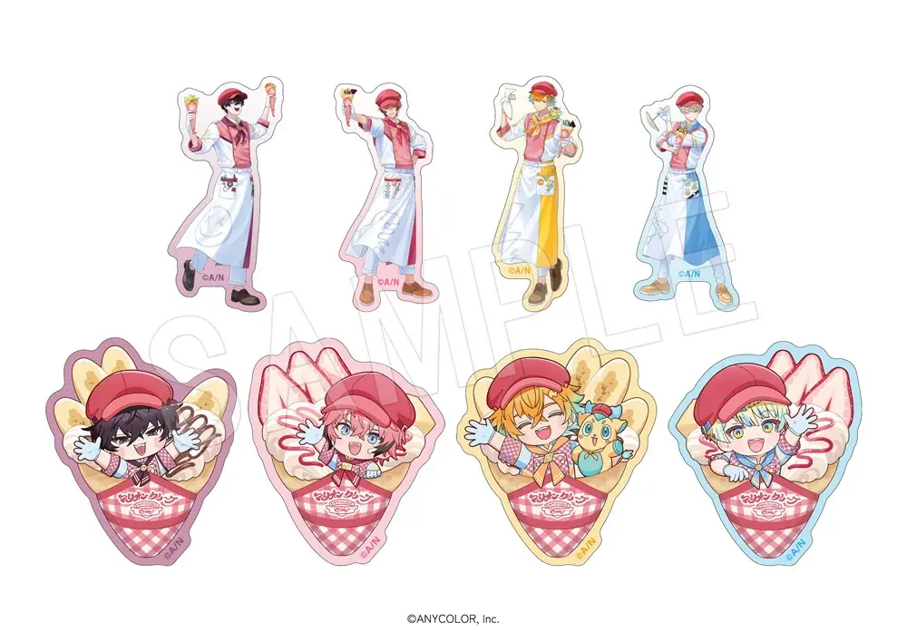 『にじさんじ』×「マリオンクレープ」コラボが決定！人気VTuberユニット”Oriens”が店員姿となった新規ビジュアルの「アクリルスタンド」など限定オリジナルグッズが登場！ 画像 15